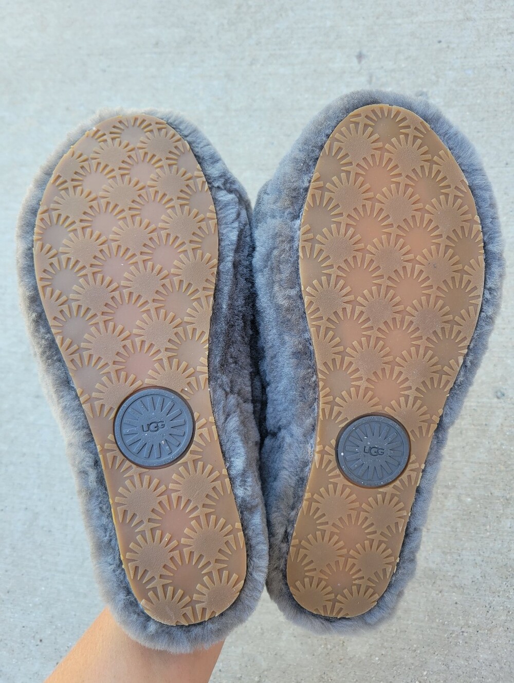 UGG Fluff Yeah Slide Charcoal Gray Womens 8 - Picture 7 of 8
